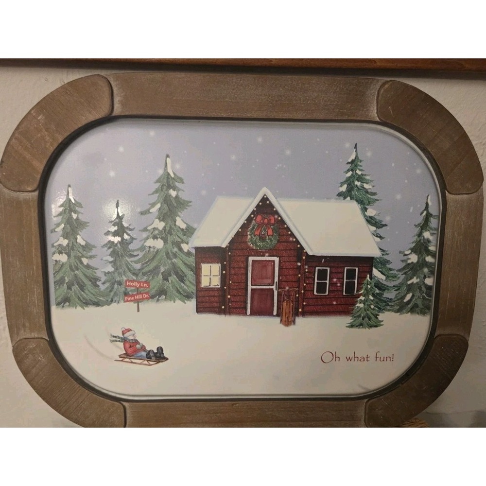 Christmas Winter Wall Hanging by Melrose Internatnl Rustic Country NEW